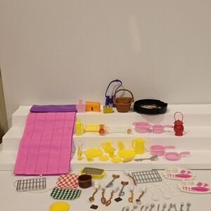 Vintage Barbie Doll Camping Hiking Outdoor Accessories Set